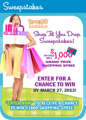 Shop 'Til You Drop Sweepstakes